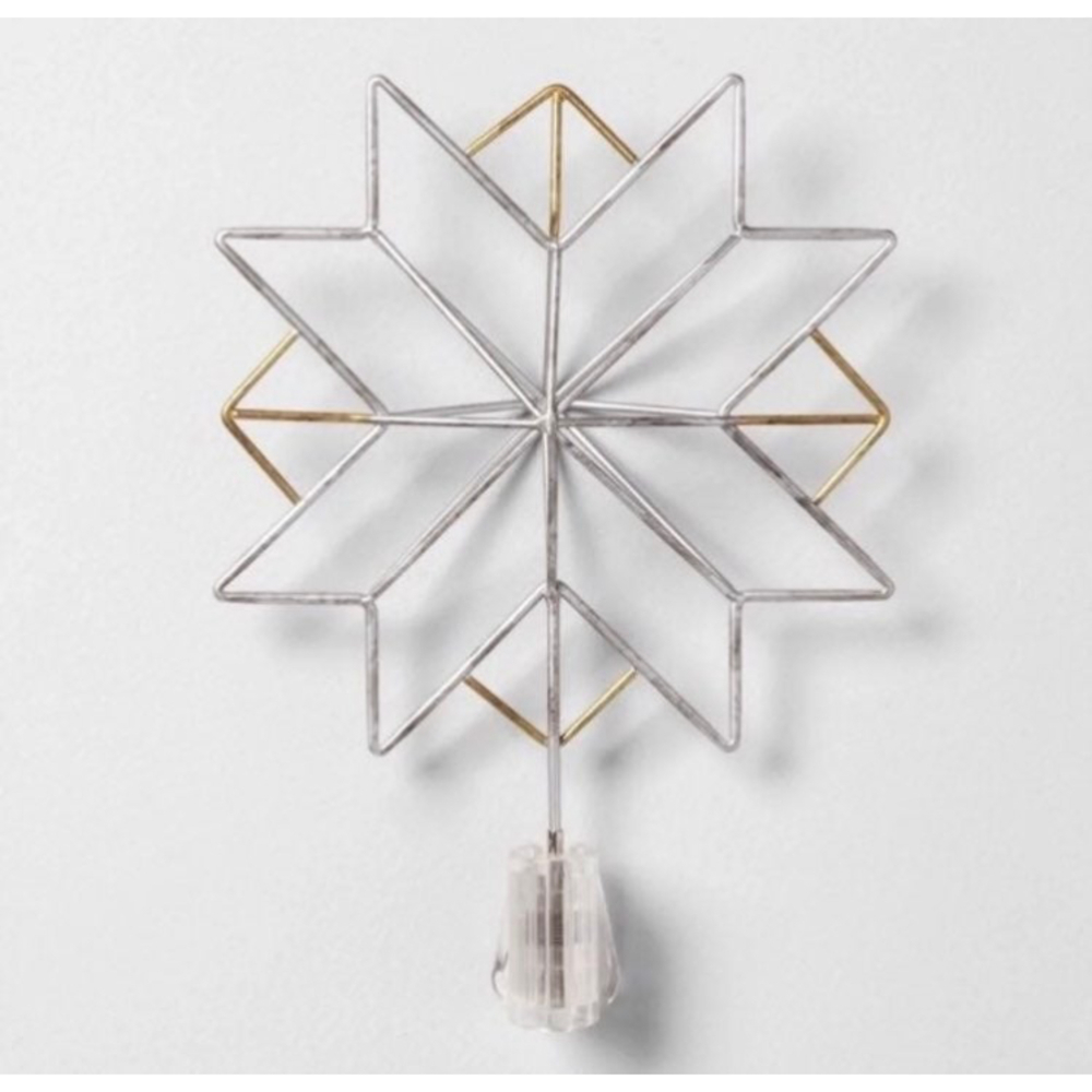 Hearth and hand christmas tree topper from Target